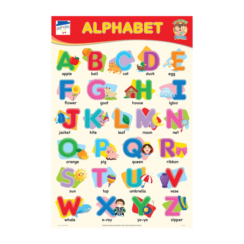 JOYTOY Alphabet Educational Poster