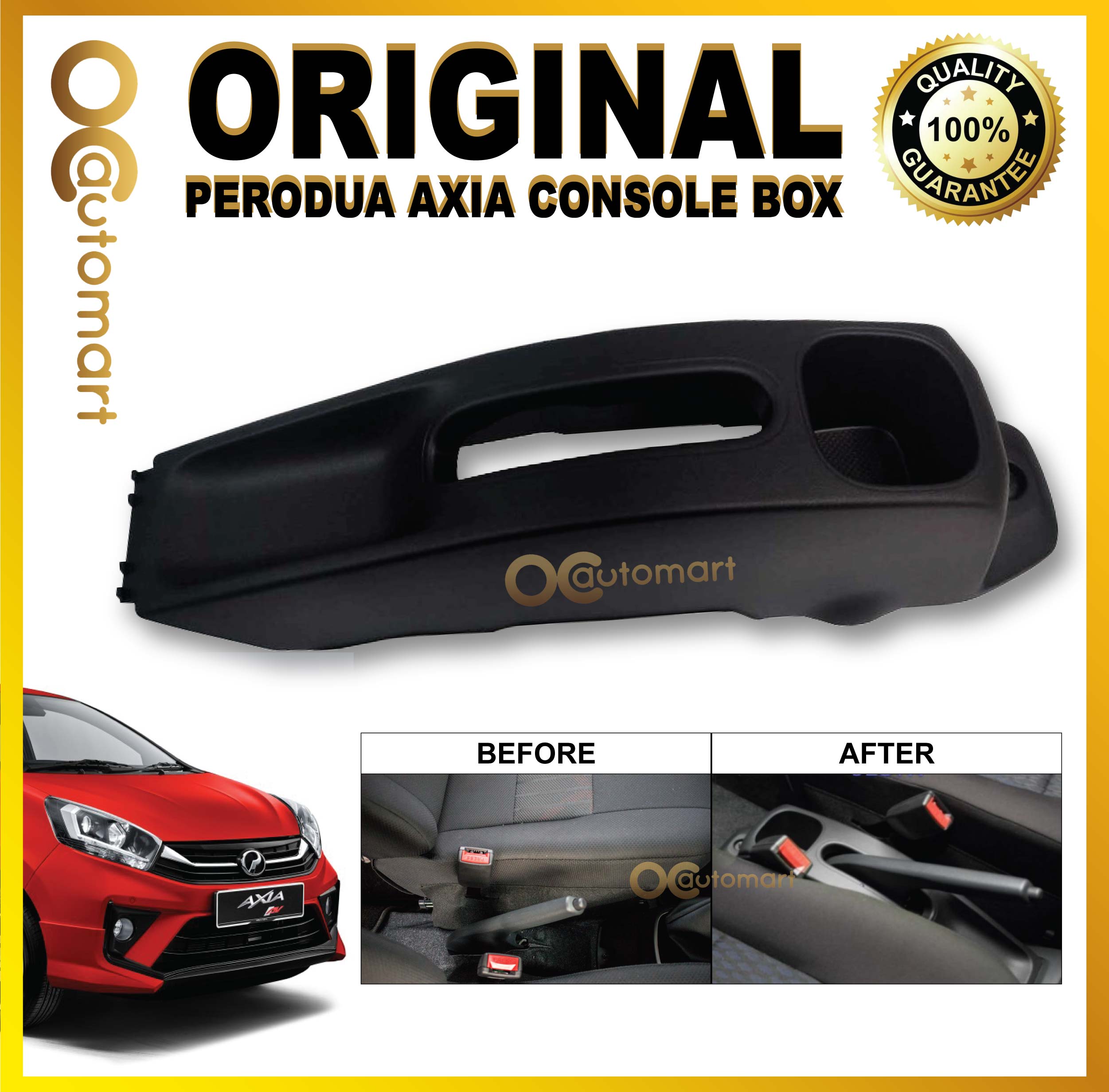 Original center console Perodua axia (Suitable for E spec)