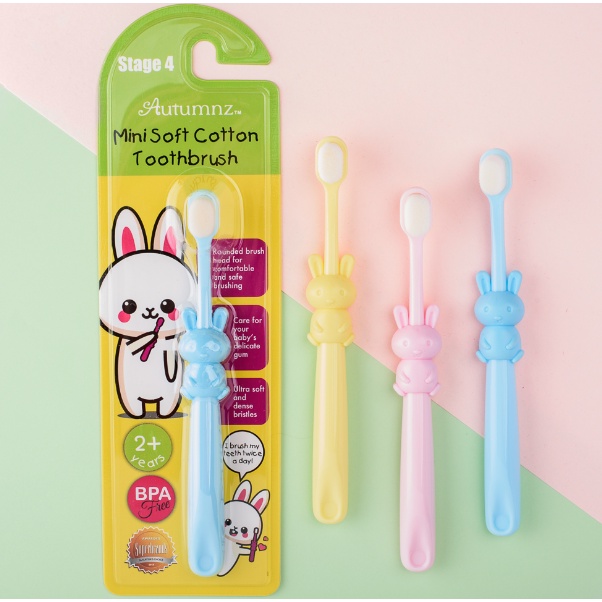 Autumnz mini soft cotton toothbrush ( stage 4 ) 2+ years
