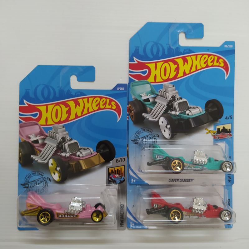Hot Wheels Diaper Dragger (HW RIDEONS / HW METRO) Shopee Malaysia