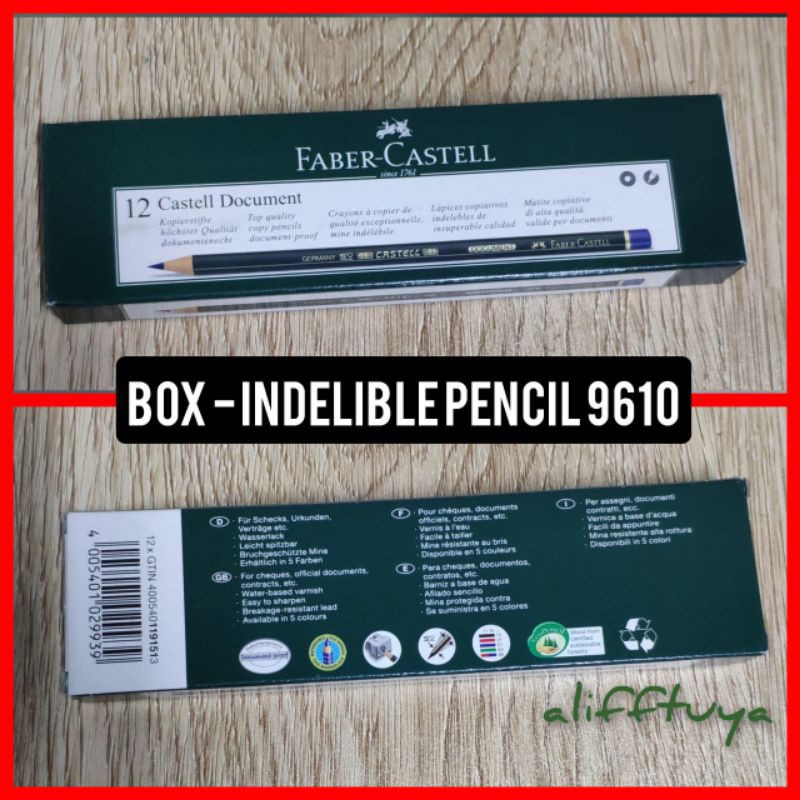 Matita Castell Document - colore blu - Faber-Castell 119151
