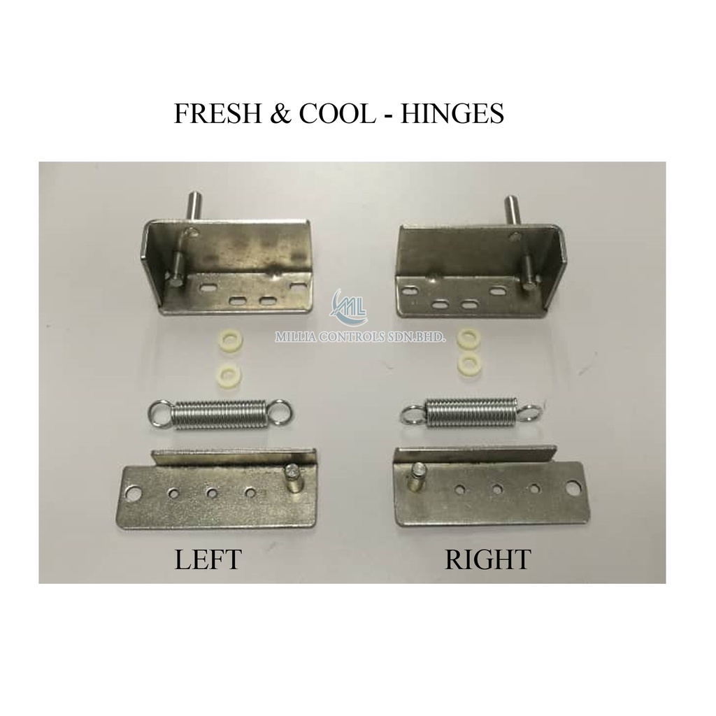 FRESH & COOL ( HITEN ) DISPLAY CHILLER DOORS HINGES / DOOR BRACKET SET