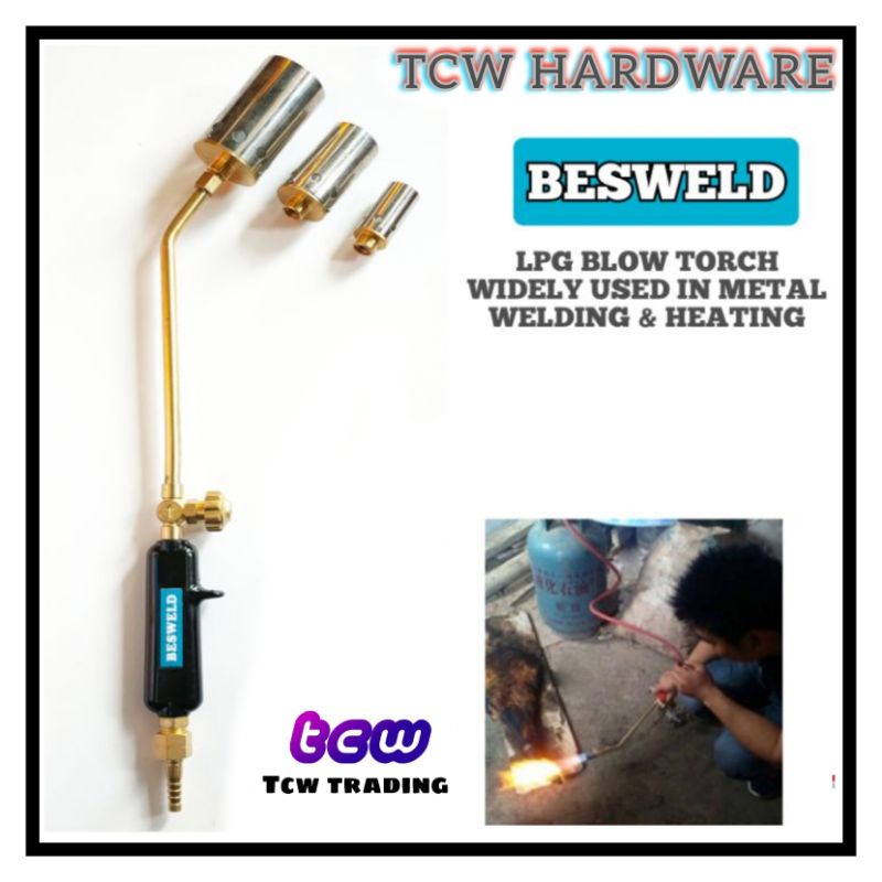 BESWELD LPG HEATING BLOW TORCH/GAS REGULATOR/FLAME GUN/BLOW TORCH