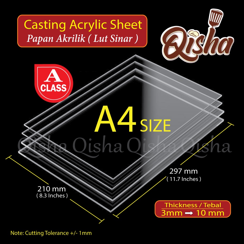 A4 Size Acrylic Sheet, Papan Plastik Acrylic (Gred A) Shopee Malaysia