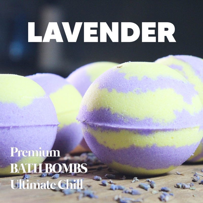Bath bomb, Big 120g, Premium, Lavender, Cocoa Butter, Bola Mandi ...