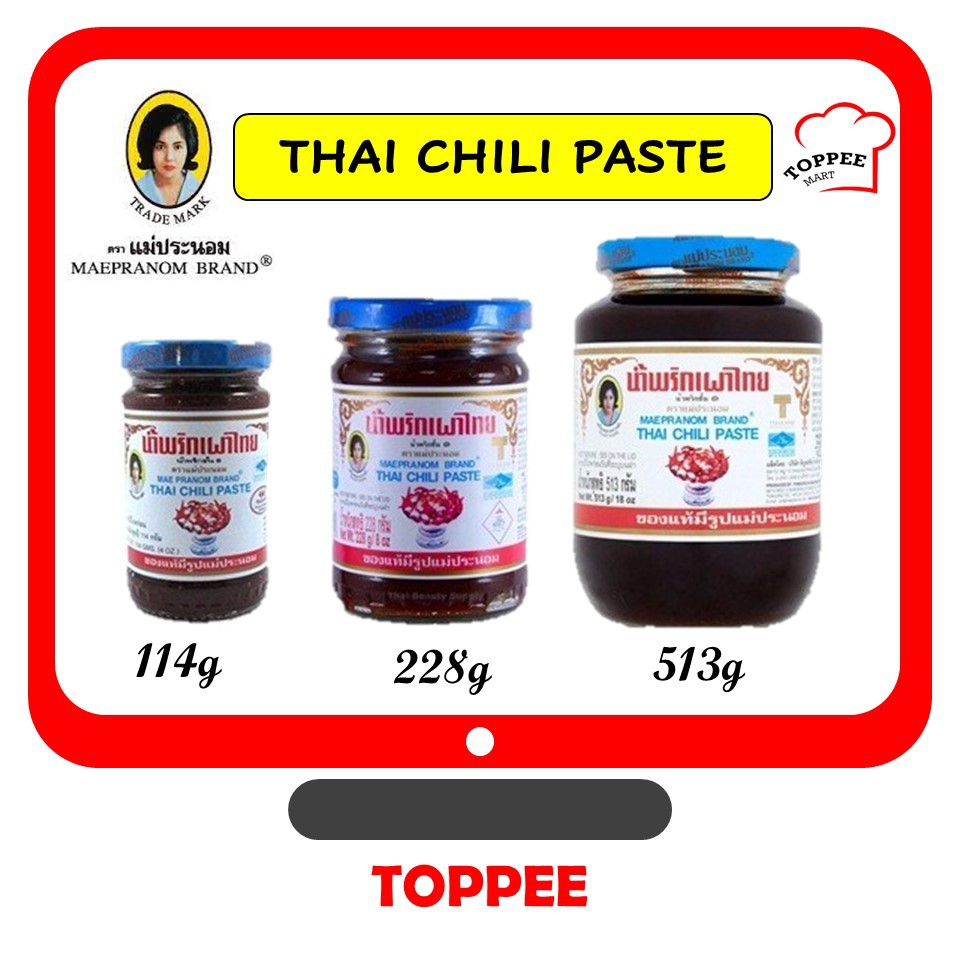 Buy Maepranom Brand Thai Chili Paste 114g 228g 513g Pes Cili Thai 泰国 Seetracker Malaysia