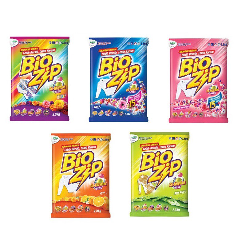 BioZip Detergent Powder 750g Assorted Shopee Malaysia