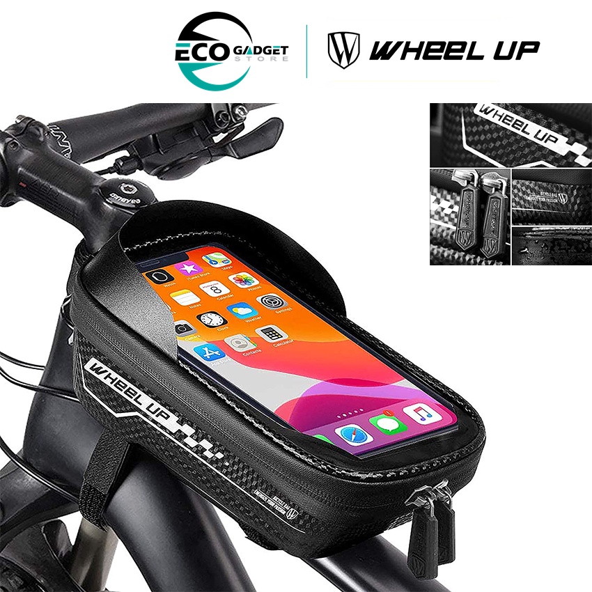 WHEEL UP Cycling Bike Bicycle Bag Bike Accessories Up To 6.5" Phone Front Frame Pouch Mount Holder Handlebar Tube Bag