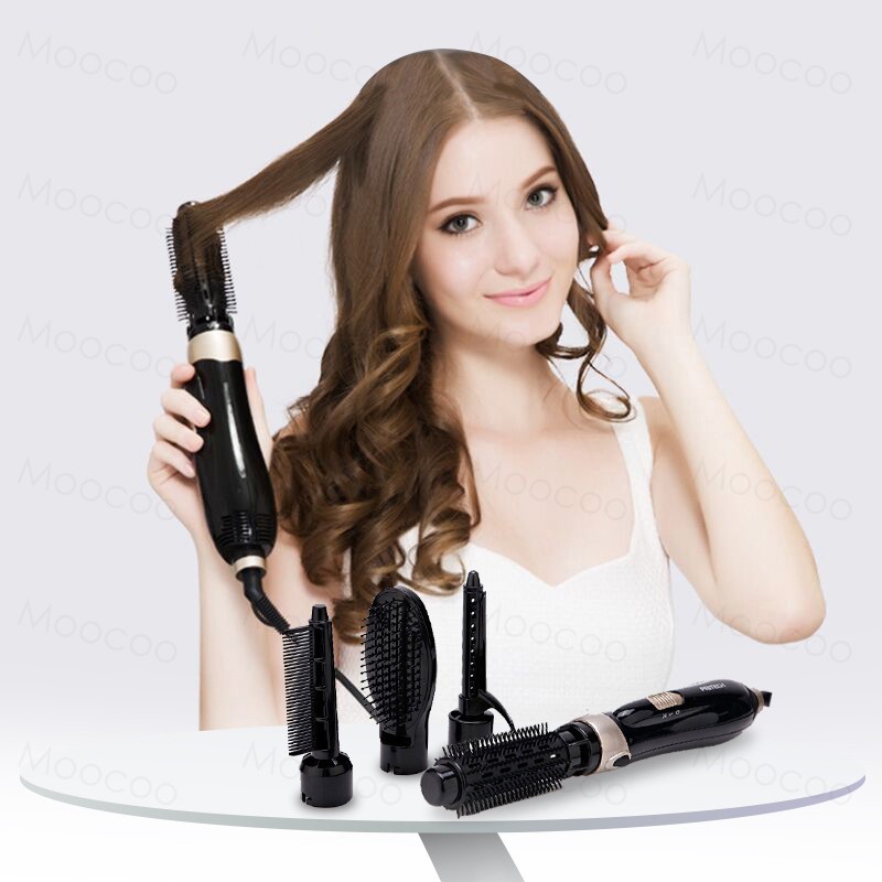 4 In 1 Multifunctional Hair Dryer Comb Rotating Hair Brush Hair  Straightener | Shopee Malaysia