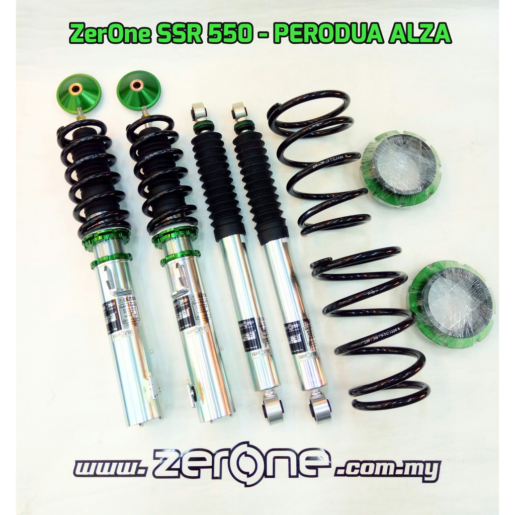 Perodua Alza Zerone Ssr550 Fully Adjustable Suspension Coilover Shopee Malaysia