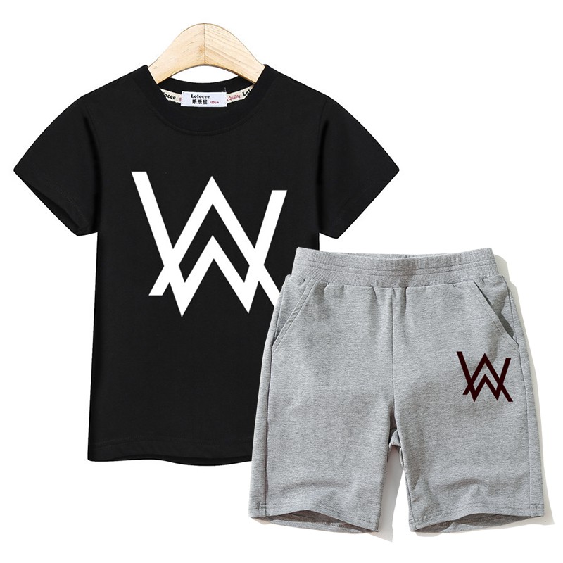 Dj Alan Walker Clothes Children S Suit Boy S Short Sleeve Shirt Shorts Kids Sets Shopee Malaysia - alan walker t shirt roblox