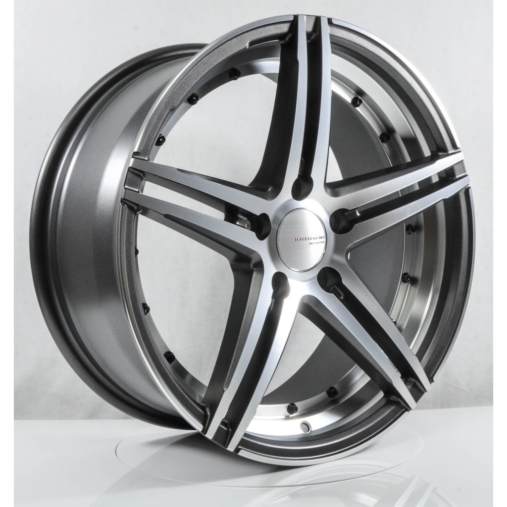 Vossen 17 Inch 5x112 5x114 3 Car Sport Rims Cheap Wheels Gunmetal Machine Face Lg19 Shopee Malaysia