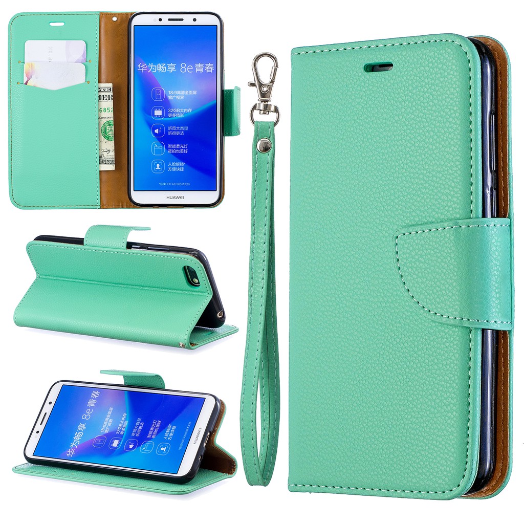 Huawei Y5 2018 Y5 2019 Y5 Prime 2018 Leather Cover Phone Case Shopee Malaysia