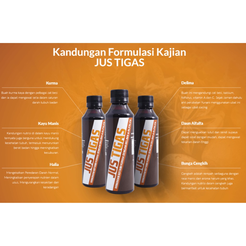 Jus Tigas Penawar Sakit Sendi Lutut Shopee Malaysia