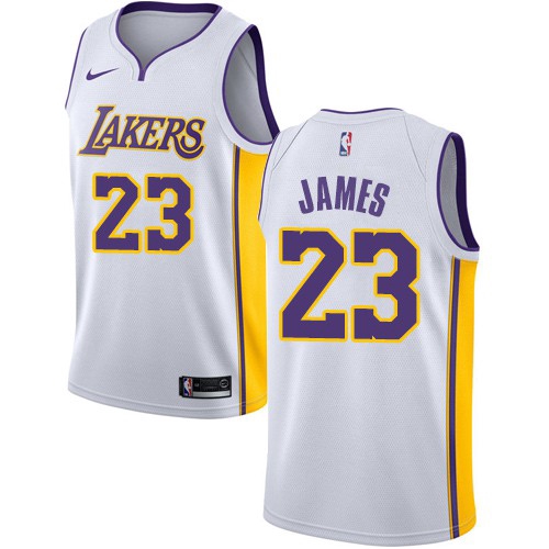 white lebron lakers jersey