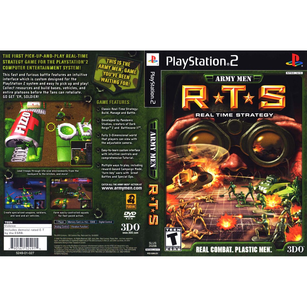army men rts ps2