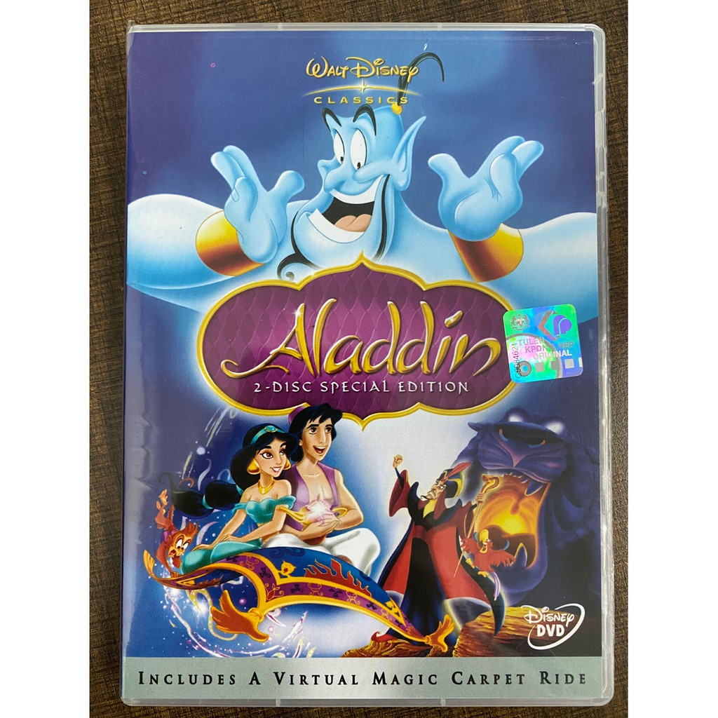Dvd Walt Disney Classic Aladdin 2 Disc Special Edition Shopee Malaysia