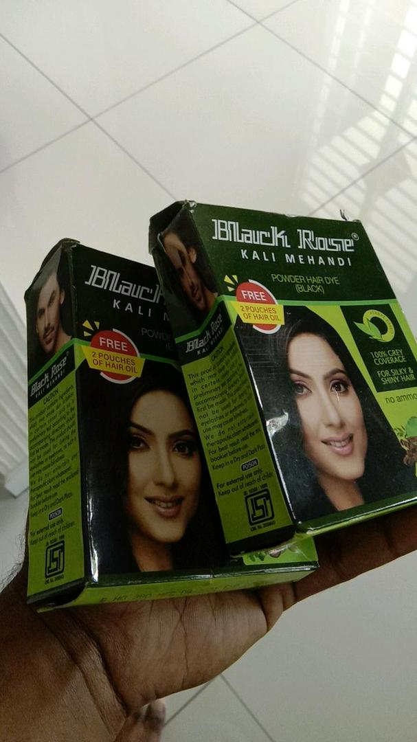Black Rose Kali Mehandi Hair Dye (Black) | No Ammonia | For Silky & Shiny  Hair | Shopee Malaysia