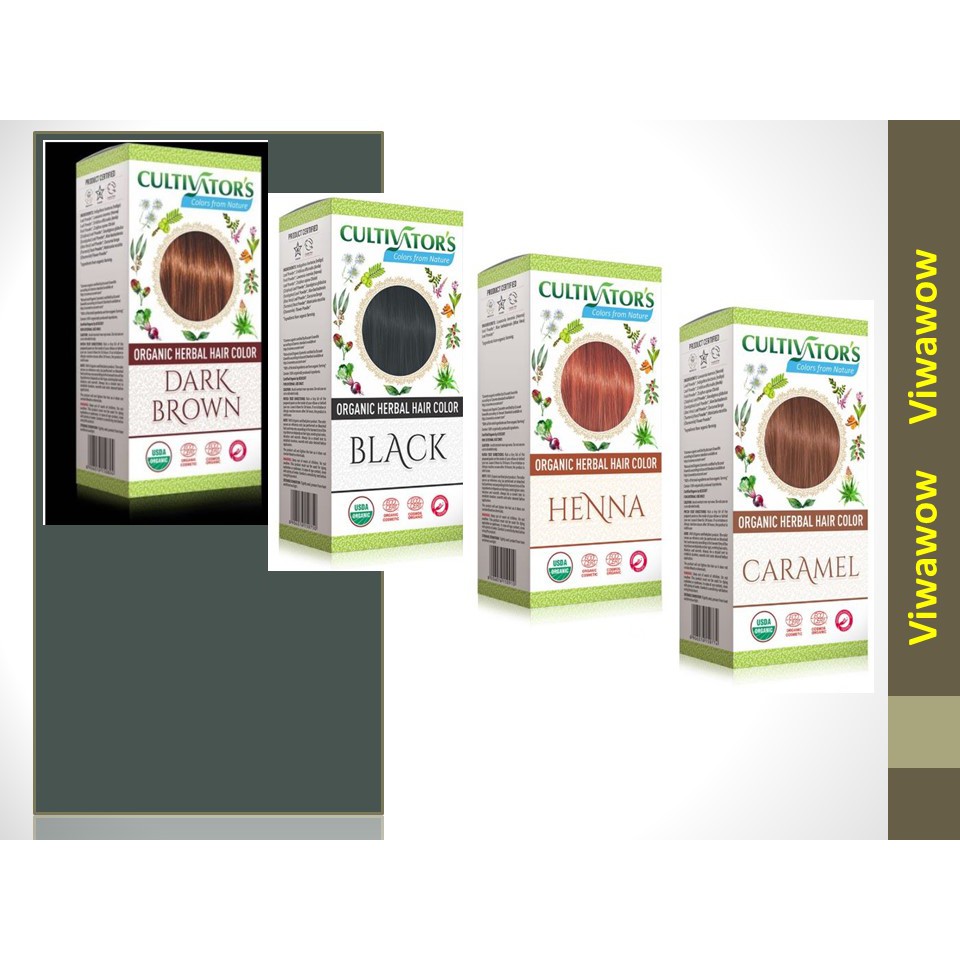 Cultivator's Organic Herbal Hair Color 100gm Shopee Malaysia