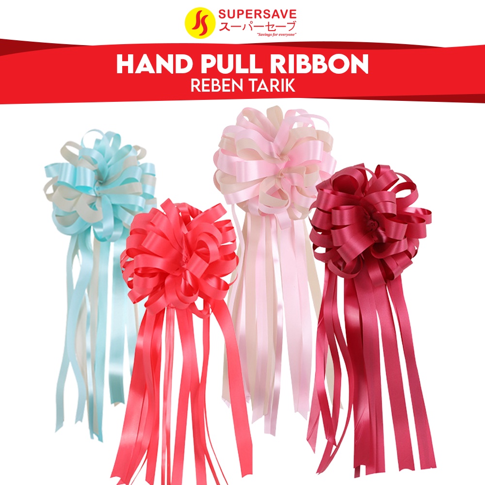 SUPERSAVE Premium Pull Ribbon Flower Ribbons Bow Gift Packing Hamper