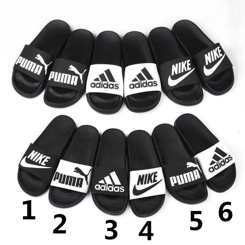 nike adidas slides