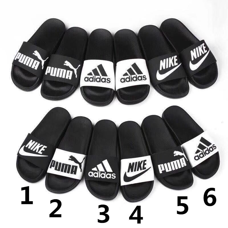 nike and adidas slides