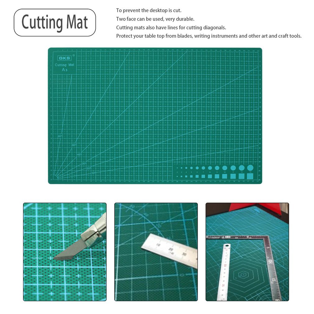 PVC Self Healing Cutting Mat A4 A5 Pad Craft Quilting Grid Lines Printed Board