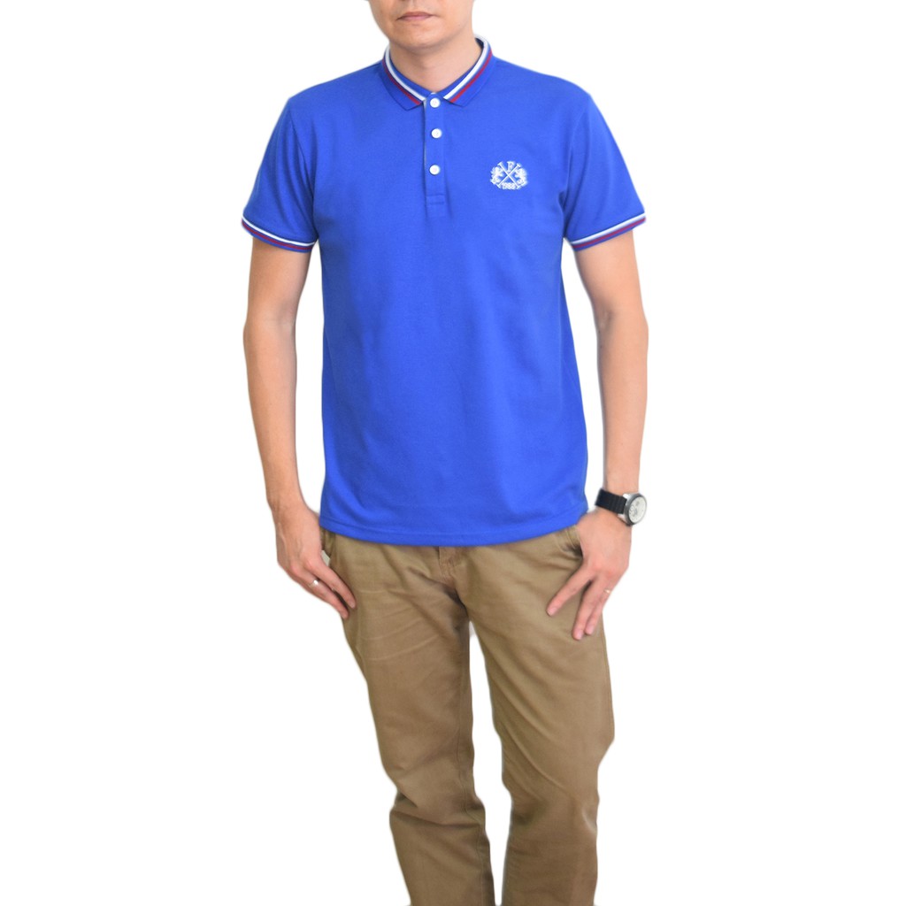 9 9 Fidelio Lining Collar Polo Shirt Baju Lelaki Berkolar Lengan Pendek