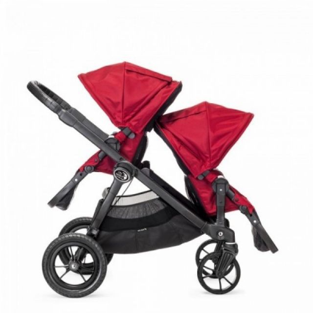 city select red double stroller