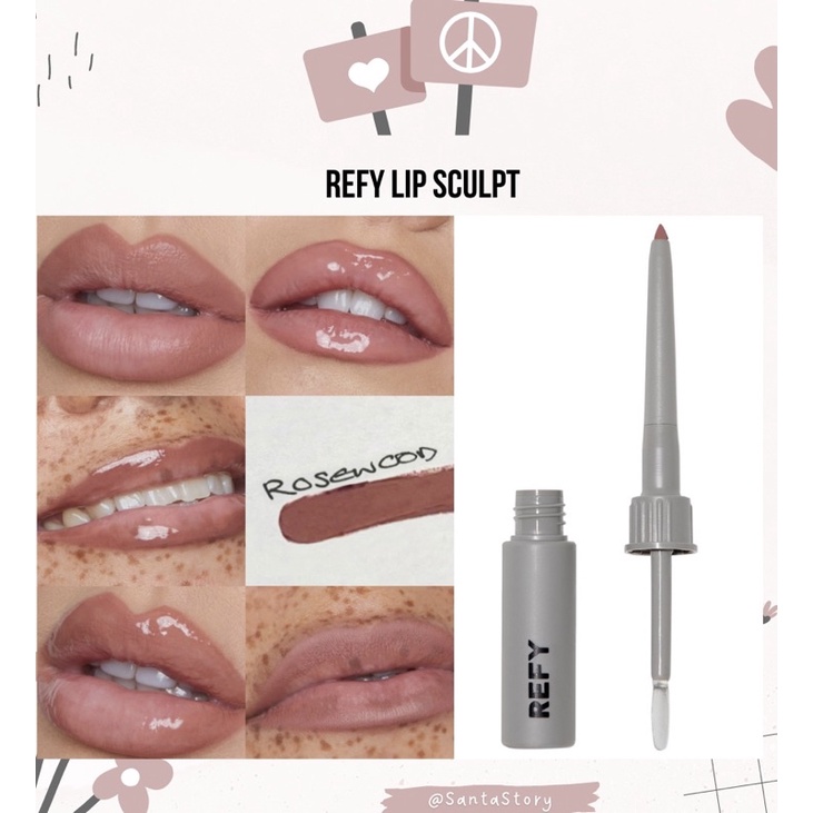 Ready Stock Taupe Rosewood Preorder Refy Lip Sculpt Lip Liner Setting Refy Beauty Sepia Fawn 2385