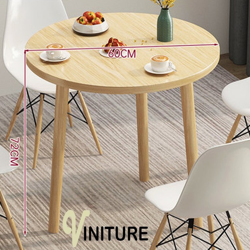 PREMIUM Round Dining Coffee Table Tatami Minimalist Style Shopee Malaysia