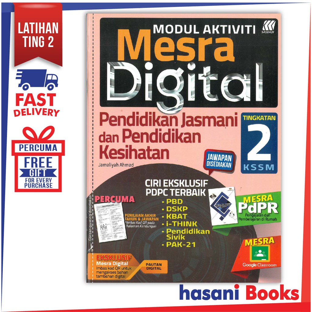 Hasani Sasbadi Modul Aktiviti Mesra Digital Pendidikan Jasmani Dan Pendidikan Kesihatan Tingkatan 2 9789837720534 Shopee Malaysia