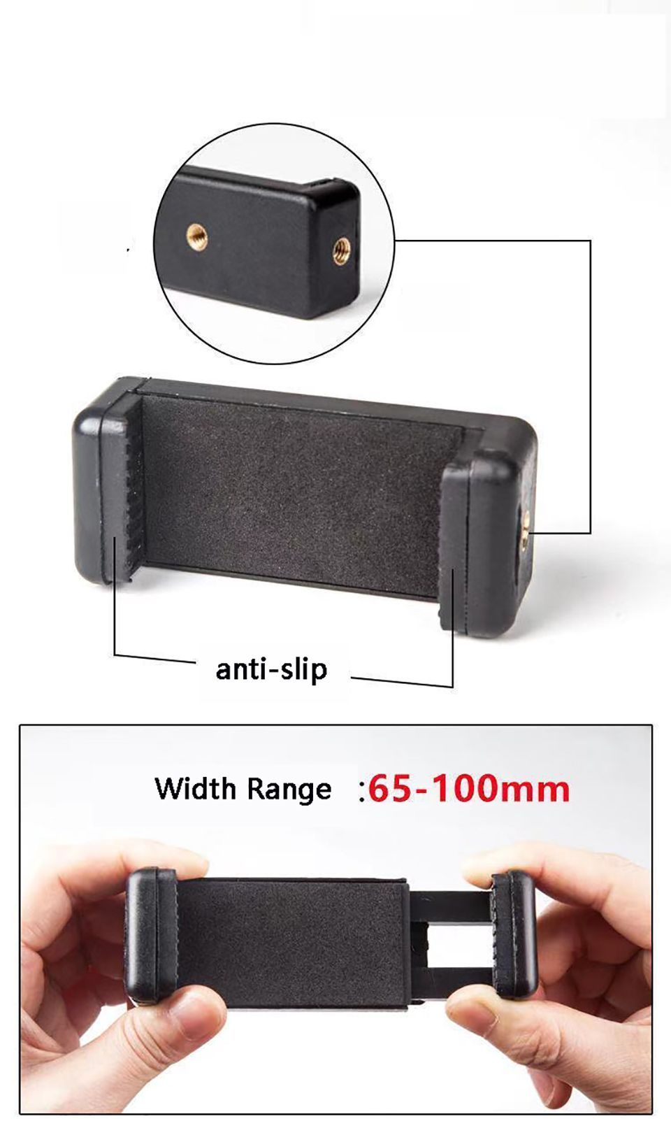 Overhead Phone Stand for Video Shooting With LED Fill Light Desktop