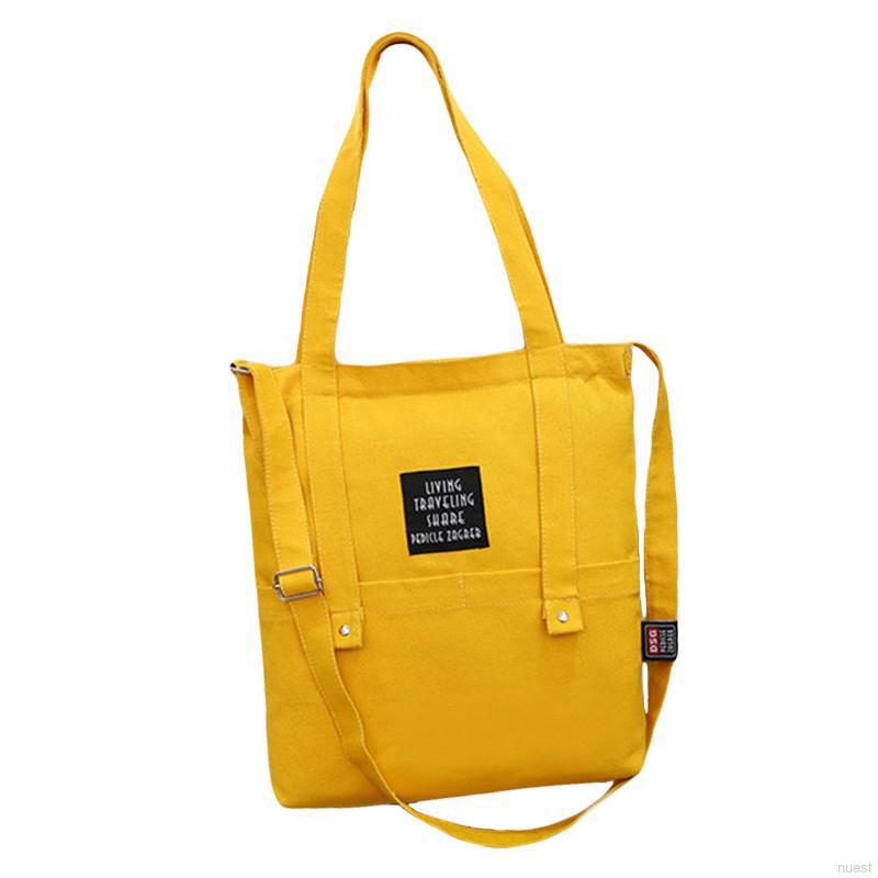 Simple Fashion Canvas Single Shoulder Tote Bag Habdbag Beg | Shopee ...