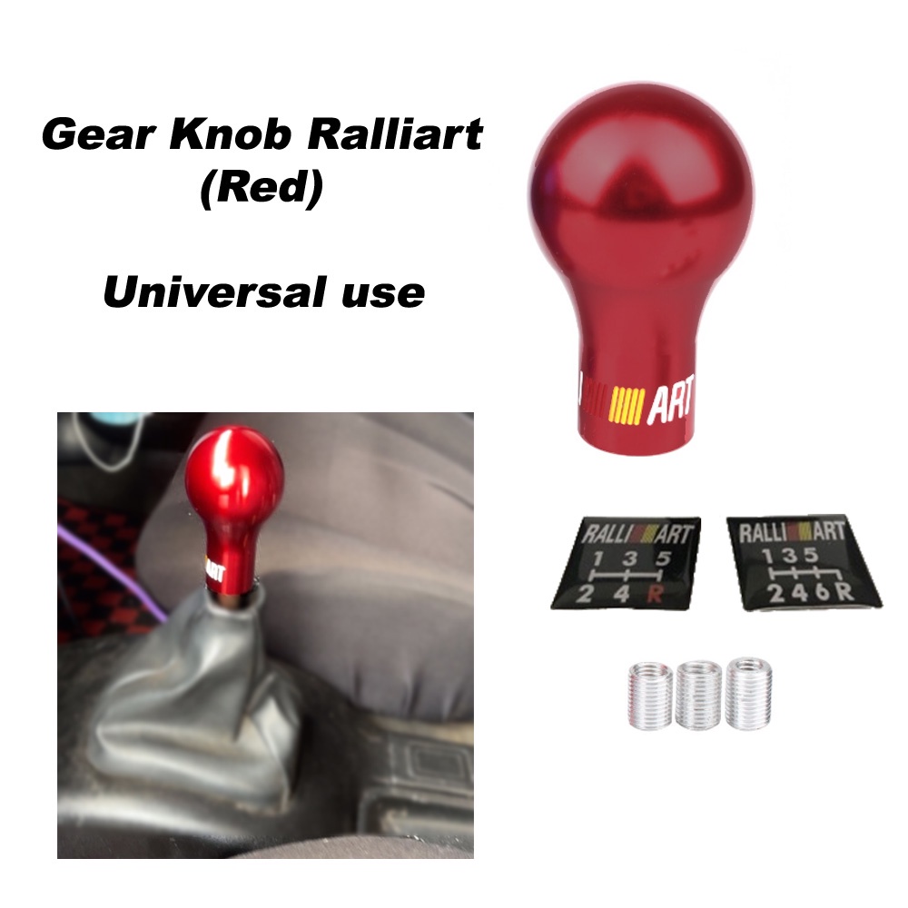 Ralliart Gear Knob Manual Ralliart Red Universal Wira Satria Putra Iswara Gen Persona Kancil