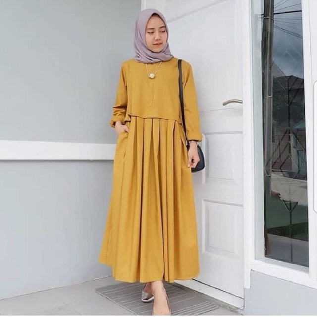 READY STOCK Baju  Muslim Muslimah Fashion Casual  Long Jubah 