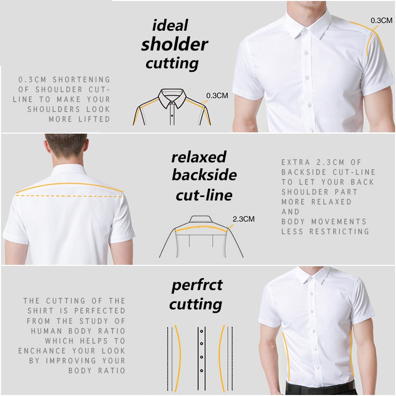 Purpose Multi Ready Stock Men Short Sleeve Shirt Casual Kemeja Lelaki Suit Slim Fit Plus Size M-5XL - Image 5