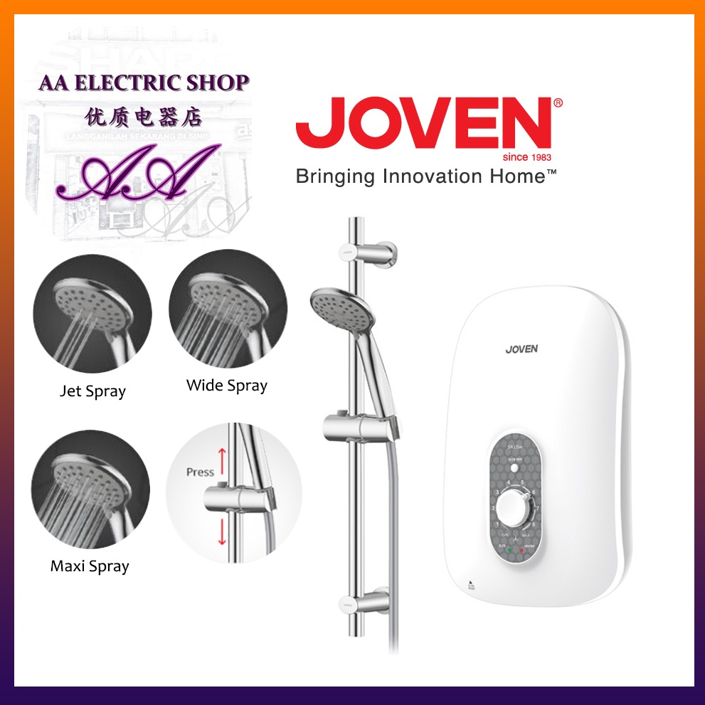 JOVEN SA15M White INSTANT Water Heater WITHOUT PUMP/no pump water heater