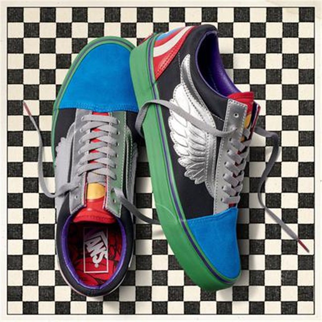 Vans x Marvel Old Skool Avengers Skate Shoes Vans x Marvel Old Skool Avengers Skate Shoes