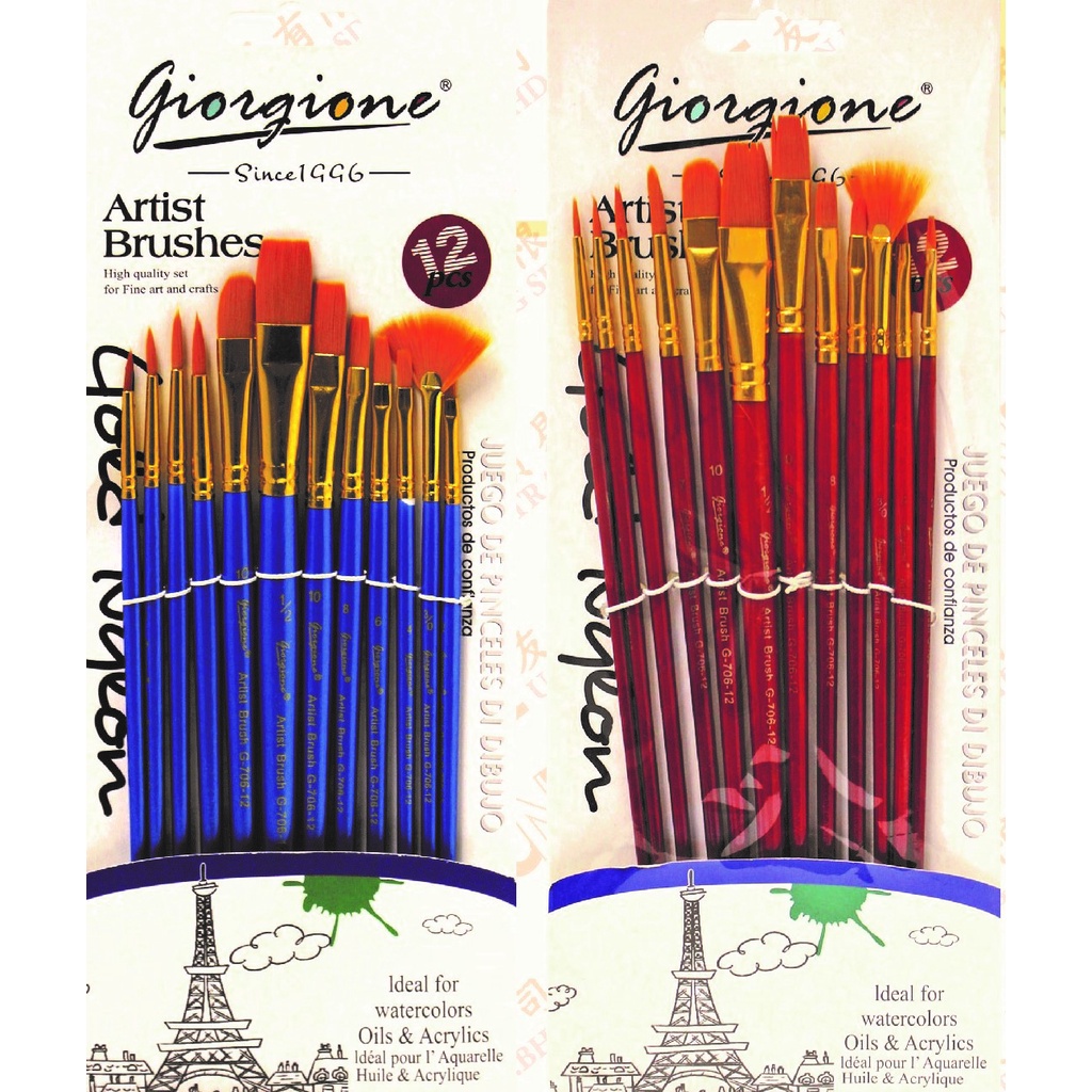 Giorgione Artist Brush Set [UNE TRADING] | Shopee Malaysia