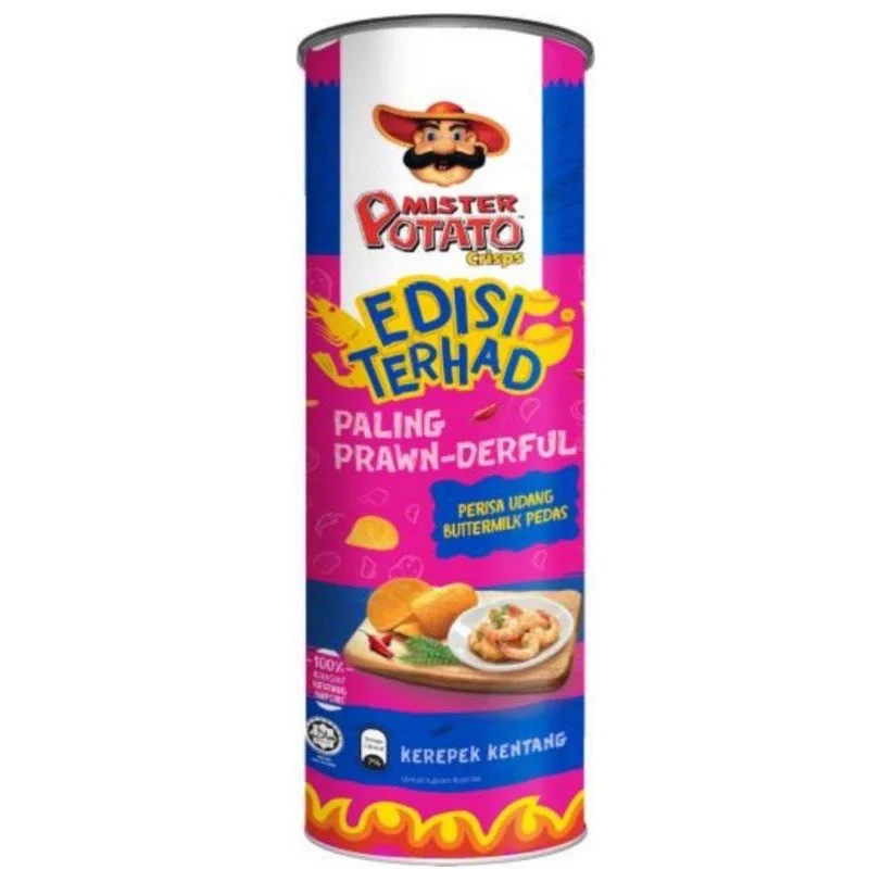 Mister Potato crisps butter milk spicy prawn 150g Shopee Malaysia