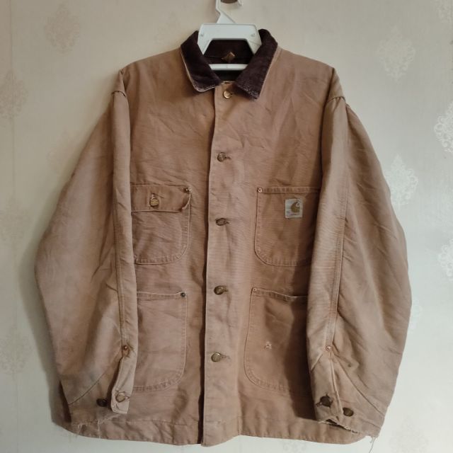 distressed carhartt jacket