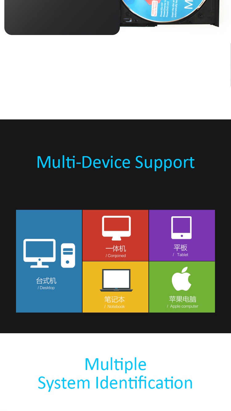 Dell External USB DVD+/ RW Drive DW316 for desktop PC Laptop Notebook