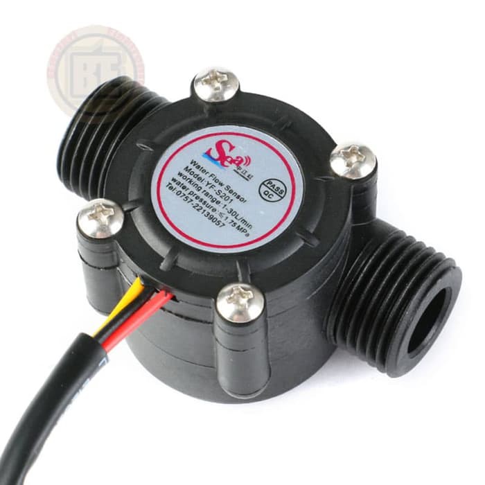 Water Flow Sensor Sea 12 Flow Sensor Yf Sensor S201 12 Shopee