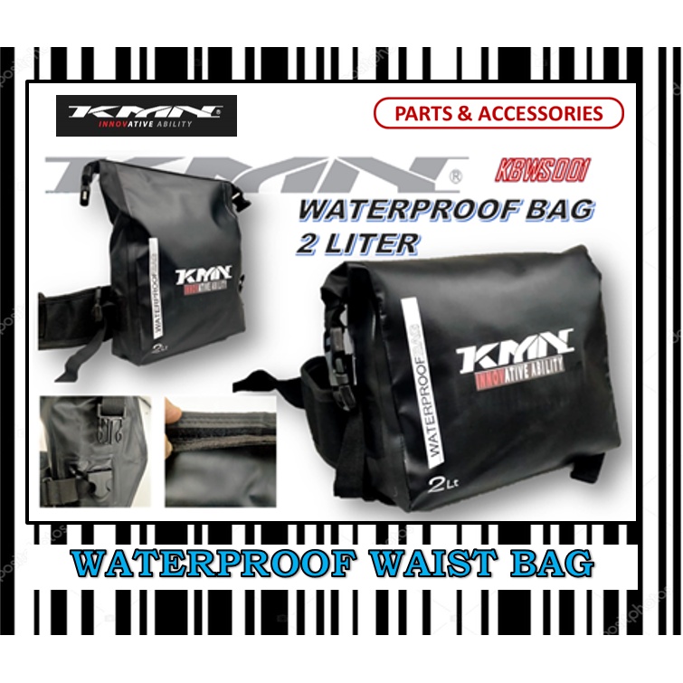 KMN WAIST BAG WATERPROOF 2 LITER RIDING GEAR INNOVATIVE ABILITY