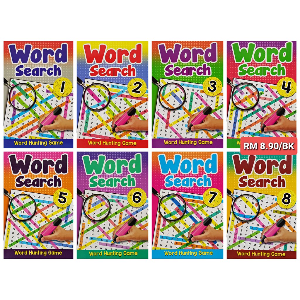 [MIND TO MIND]WORD SEARCH - BOOK 1-8 (WORD HUNTING GAME)