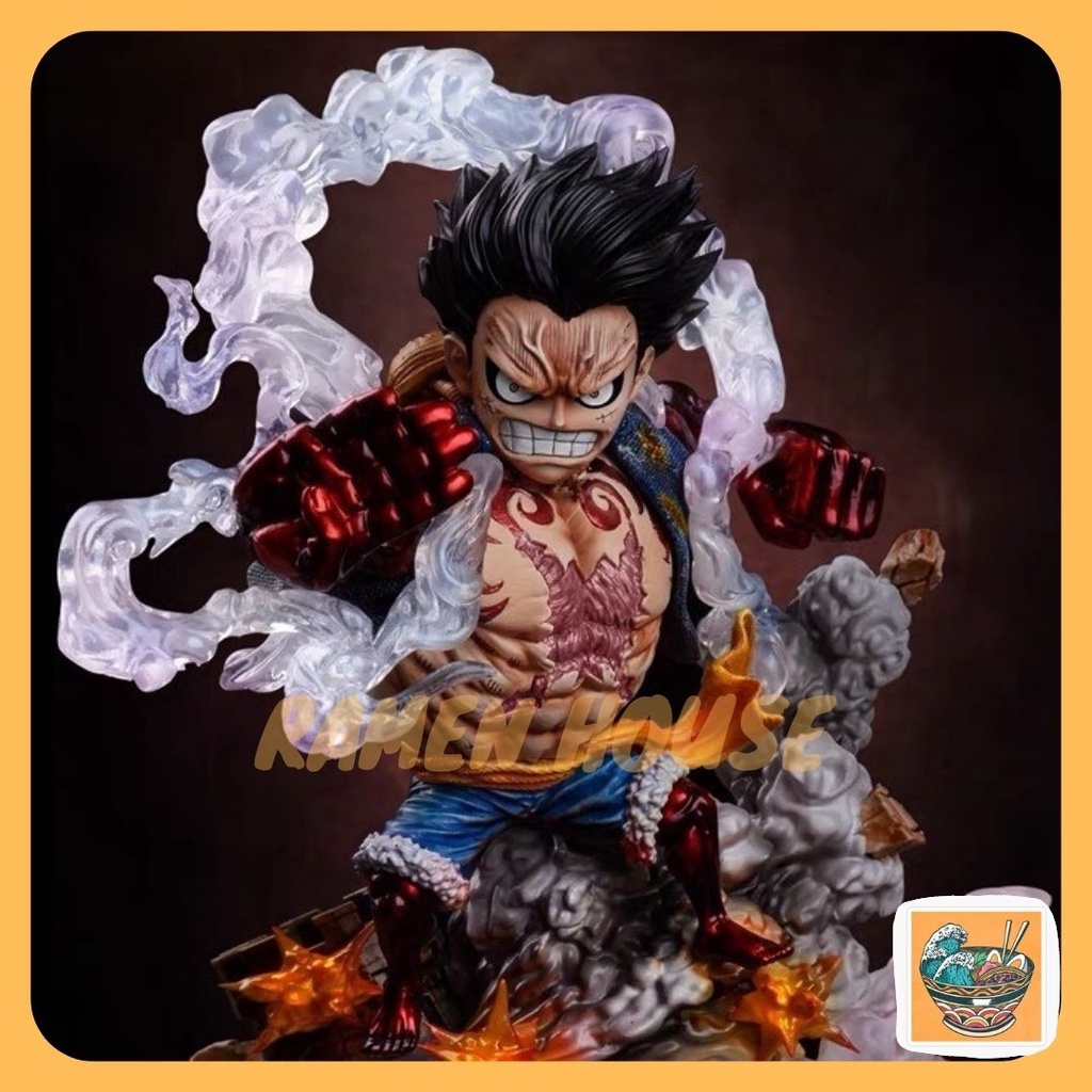 One Piece Monkey D Luffy Gear 4 Figure Bounce Man Snake Man Anime Model One Piece Statue Decorate 路飞海贼王模型 Birthday Gift Shopee Malaysia