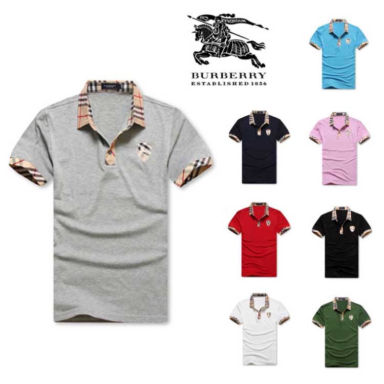 Summer 2019 Burberry Men's New Short Sleeve Baju Slim Shirt Plus Size  Kemeja Songket Lelaki YoHomie | Shopee Malaysia