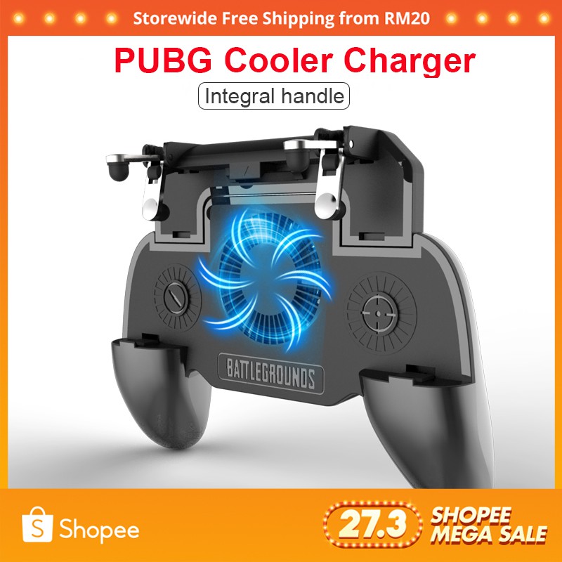 SR PUBG Mobile Game Controller 4 in 1 Gamepad Trigger Phone Cooling Power  Bank 4000mA - 