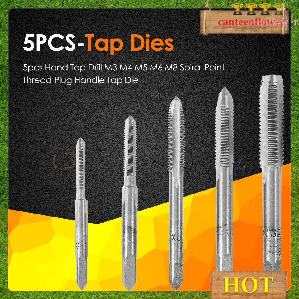 HSS Titanium Machine Spiral Point Plug Tap and Die Set Screw Wrench Hand To.jh 